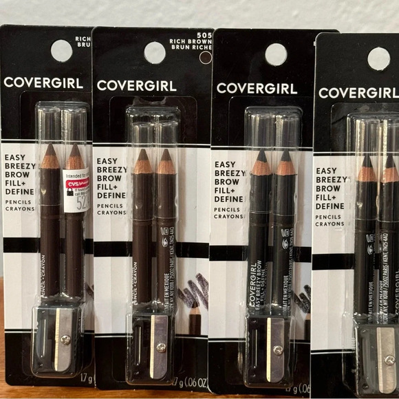 Covergirl Gift Bundle - Fill + Define Brow Pencils (4) & Clean Classic Blush (1) - Picture 4 of 9